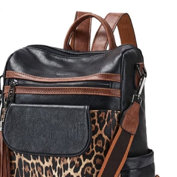 Leopard Print Backpack   - Picture 5 of 5